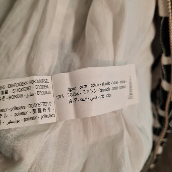 Zara Quilted Cotton Printed Oversized Coat Floral Black White S Blogger Fav - Picture 9 of 9